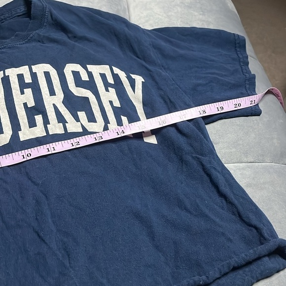 Full Tilt Navy Blue 'New Jersey' T-Shirt size small - Picture 3 of 5